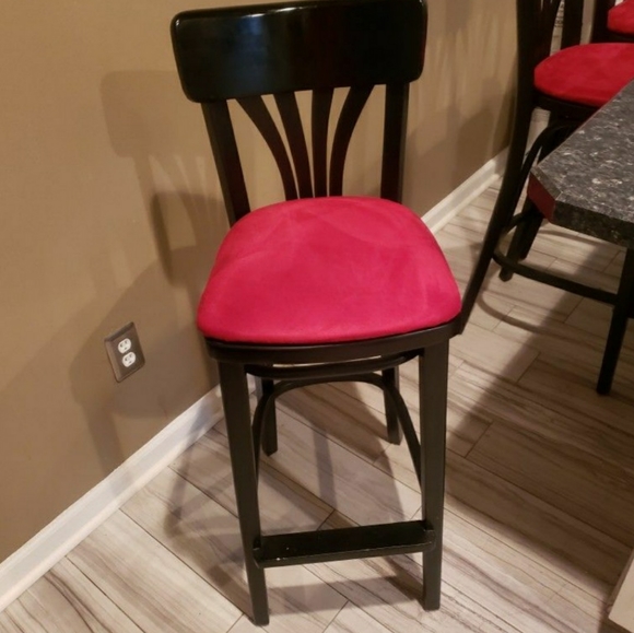 Set of 6 Bar Stools - Picture 3 of 6